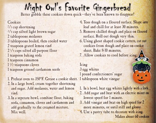 Ginger Bread Cookies Halloween Party Recipe